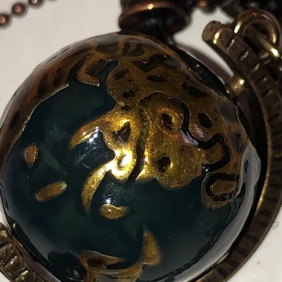 Globe Necklace World Globe and Binoculars Necklace Globe Graduation Gift - Picture 14 of 16